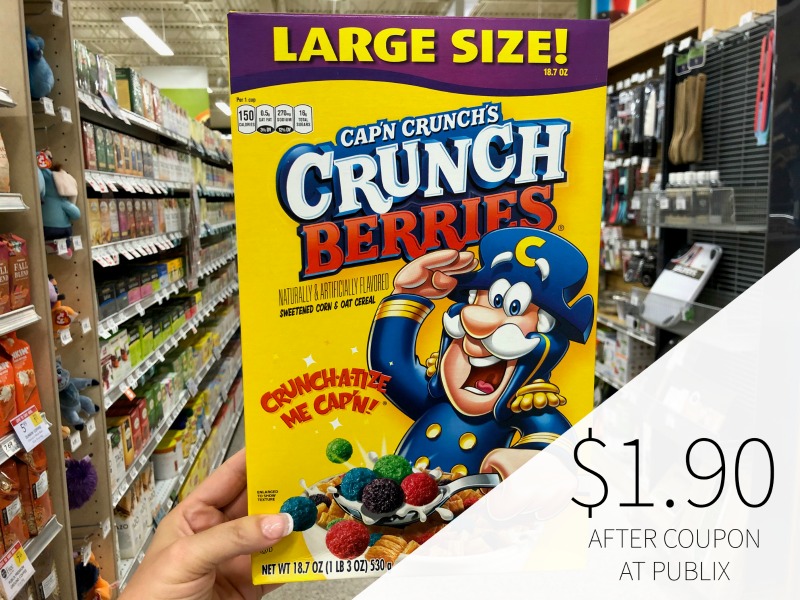 Quaker Capn Crunch Cereal Just 1 90 At Publix