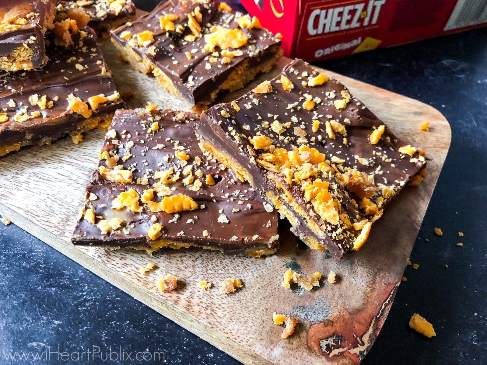Cheez-It Peanut Butter Toffee Squares
