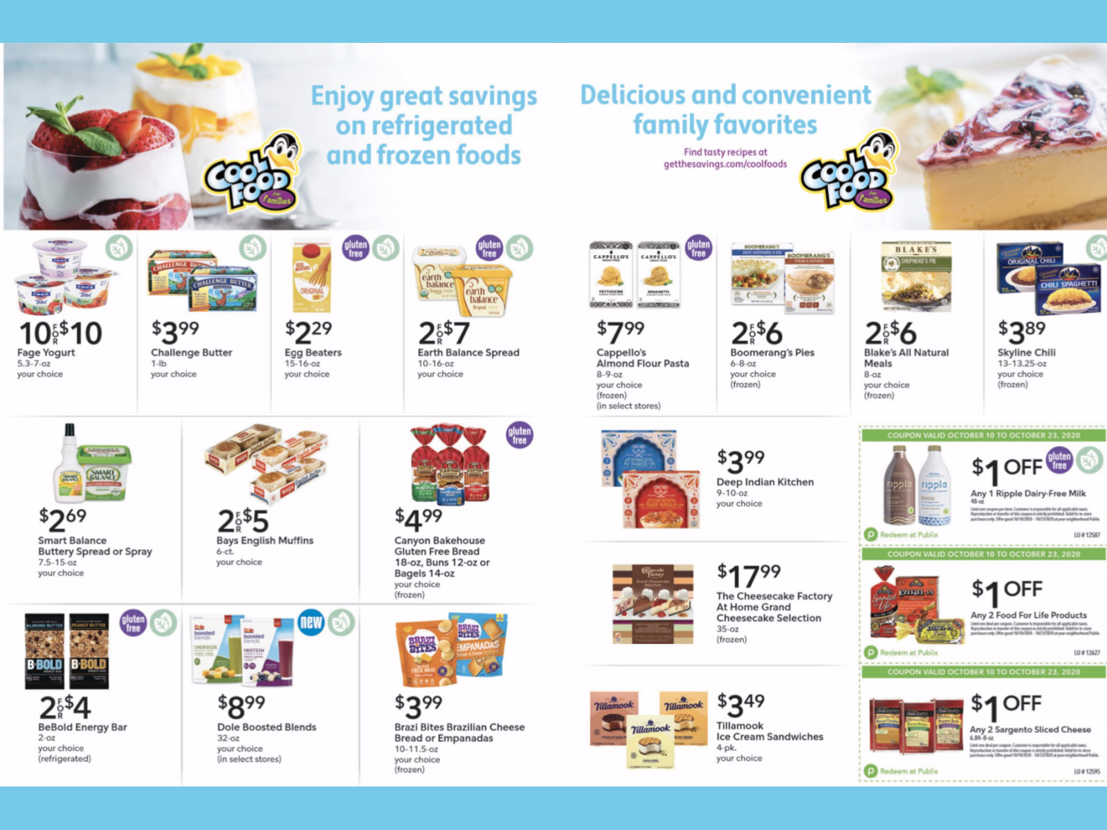 Don’t Miss Great Deals Throughout The Frozen & Dairy Aisles At Publix – Save During The Cool Foods For Families Promotion!