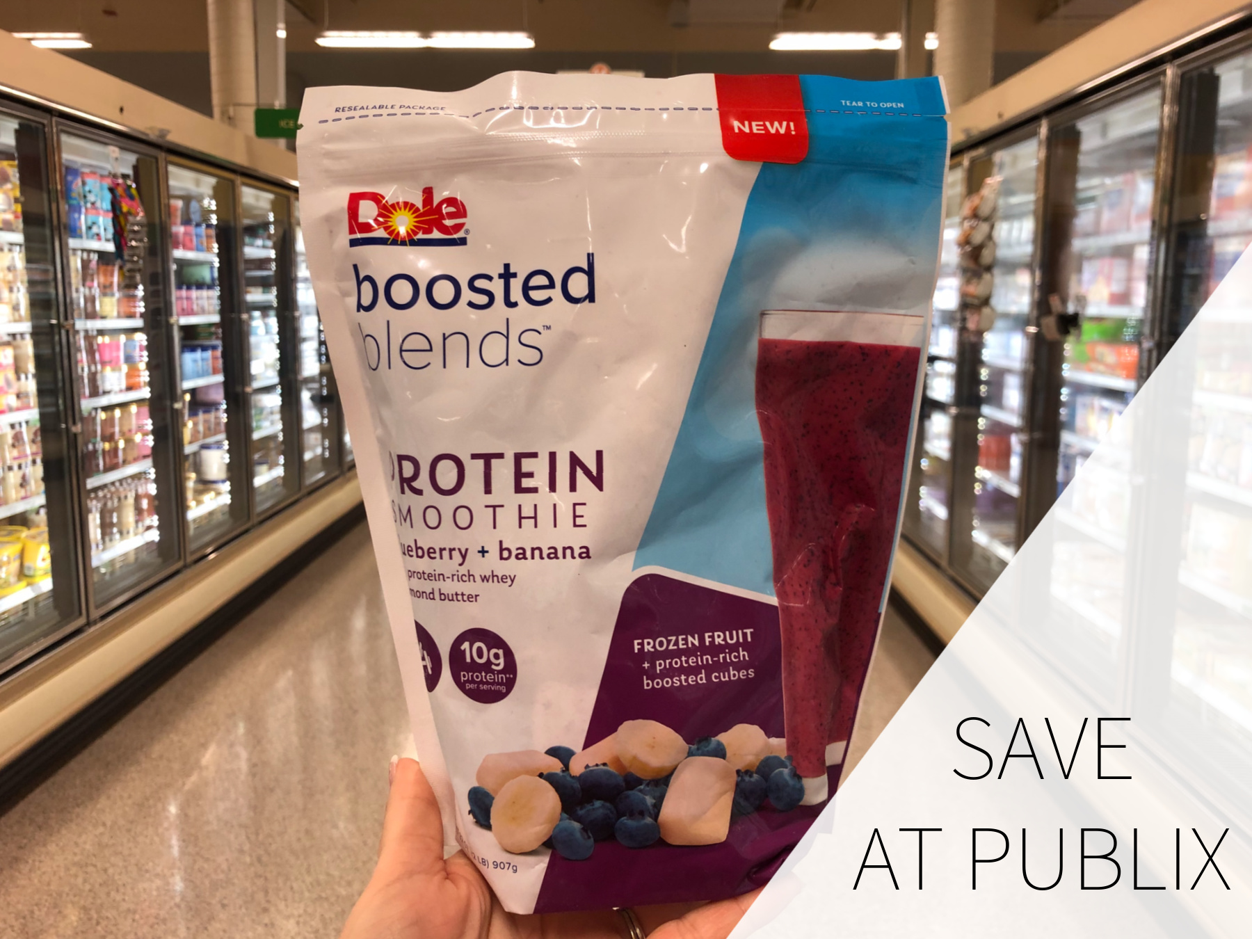 Find Delicious Dole Boosted Blends™ Smoothies With the Frozen Fruit at Publix on I Heart Publix