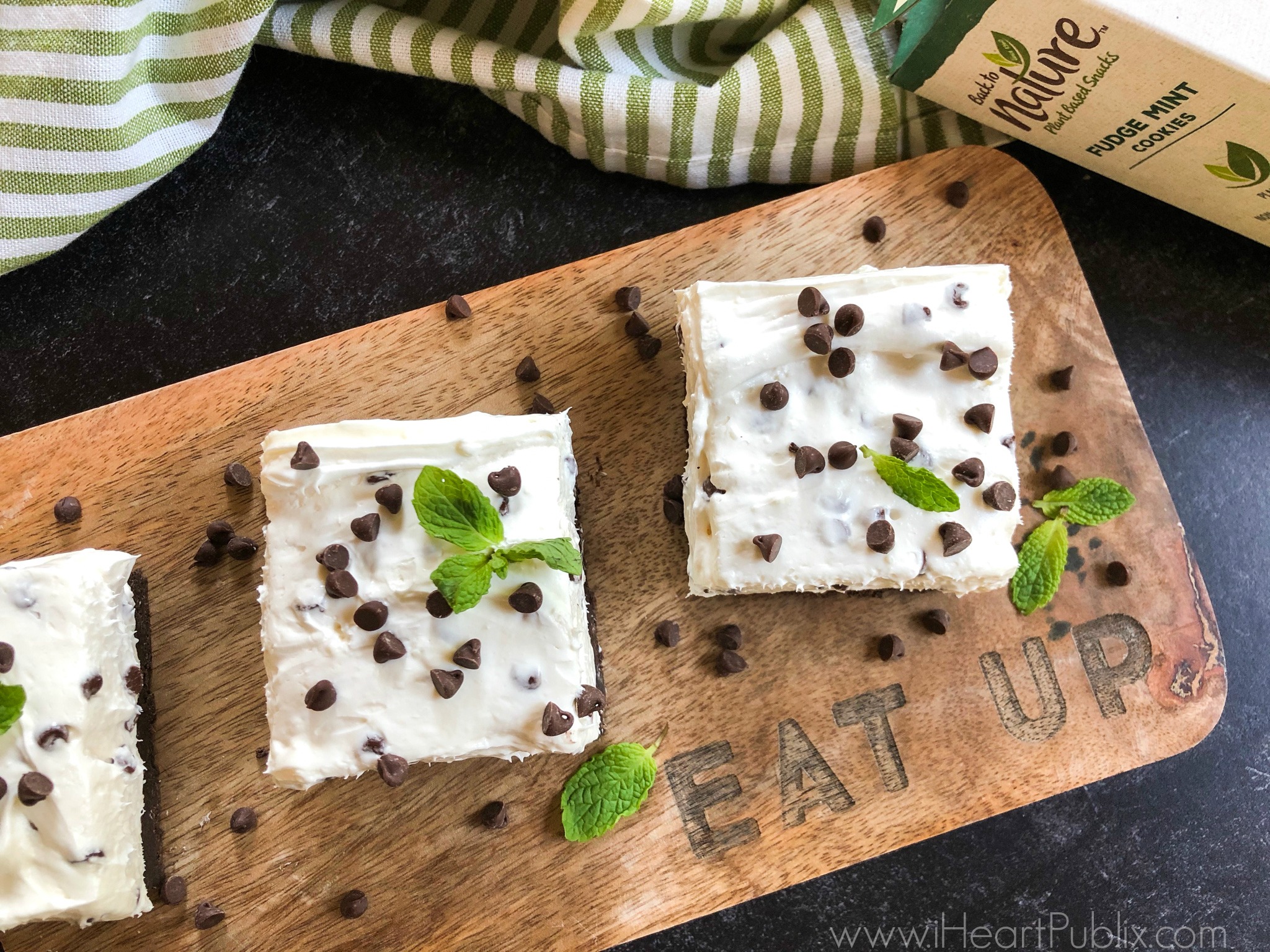 Try My Mint Chocolate Chip Cheesecake Squares Get Savings On Back To Nature Snacks At Publix