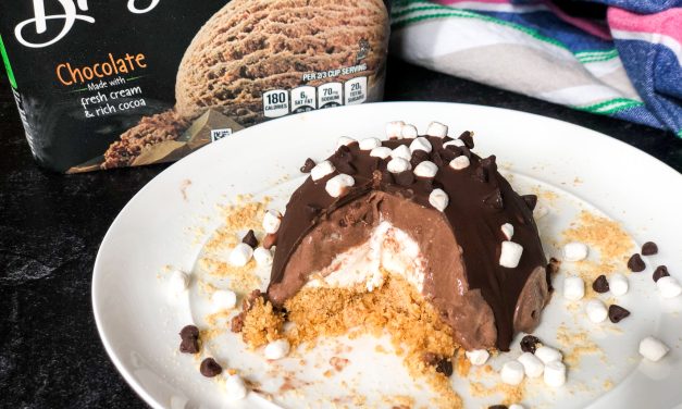 S’mores Ice Cream Bombe – Fancy Presentation But Easy Preparation! Grab Your Breyers Ice Cream While It’s BOGO At Publix