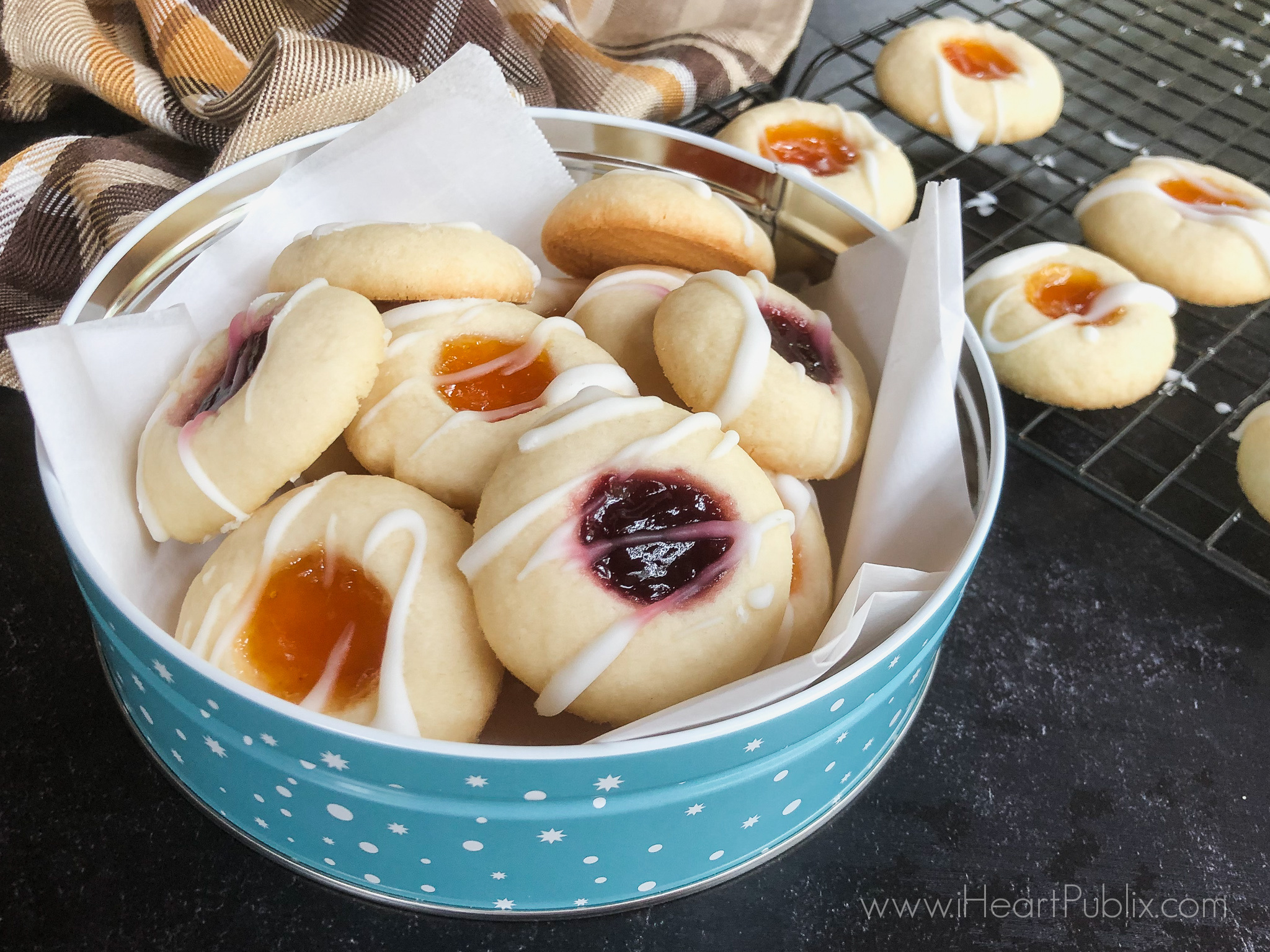 Sugar-Free Thumbprint Cookies on I Heart Publix