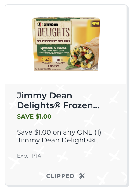 Try New Jimmy Dean Delights® Breakfast Wraps - Clip Your Coupon & Save! on I Heart Publix 3