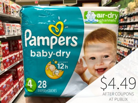 Pampers Diapers Coupons - As Low As $4.49 Per Pack At Publix on I Heart Publix 1