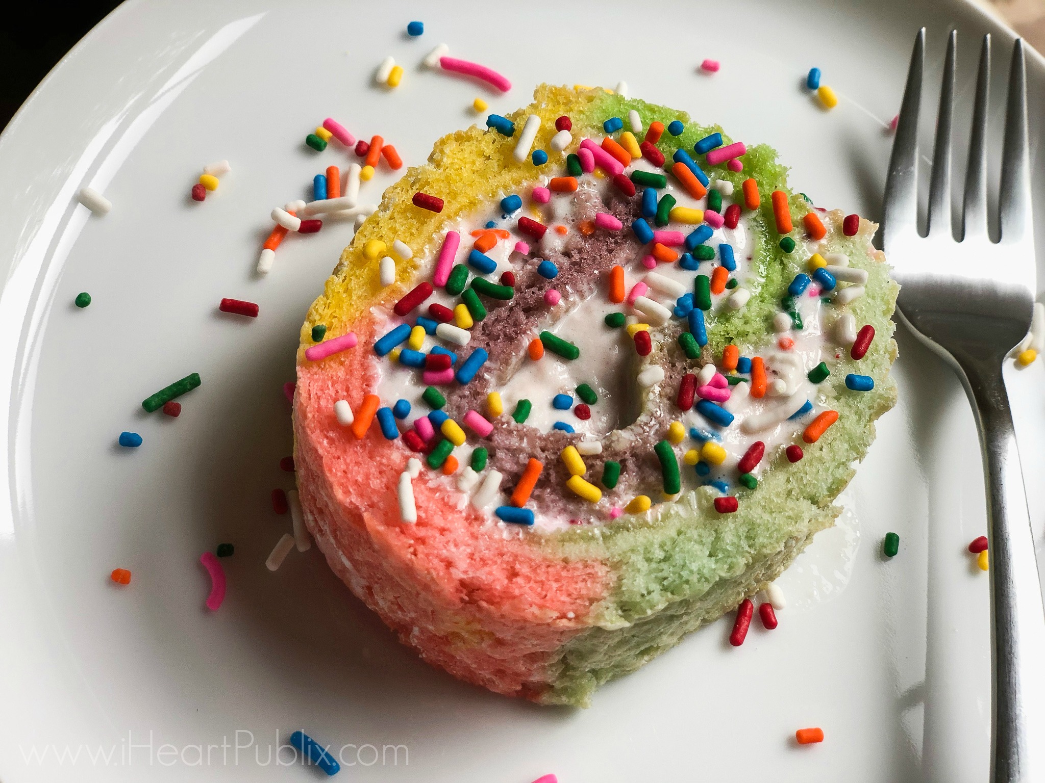 Unicorn Ice Cream Cake Roll on I Heart Publix