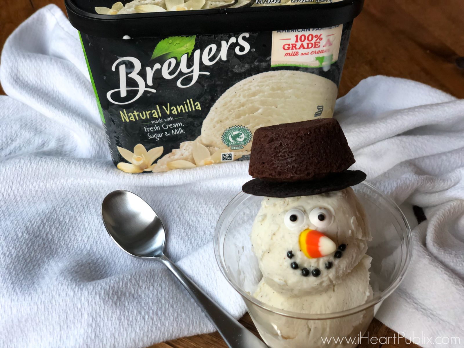 Take Advantage Of The Breyers BOGO Sale & Serve Up My Ice Cream Snowman Treats iHeartPublix