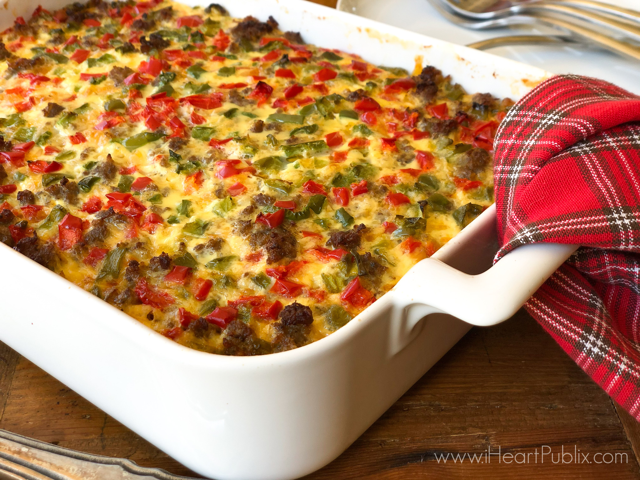 Christmas Breakfast Casserole on I Heart Publix
