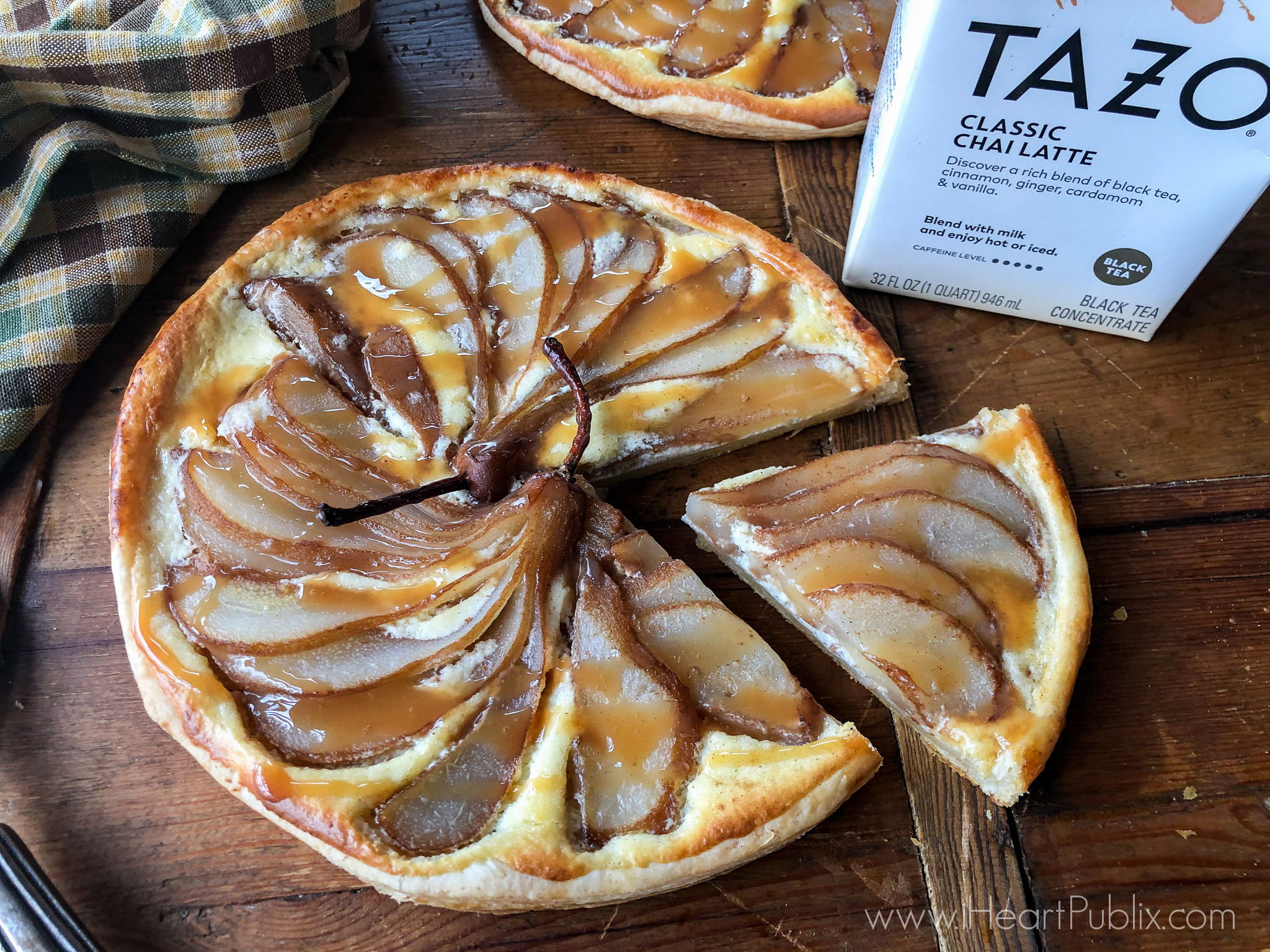 Chai Poached Pear Tart on I Heart Publix