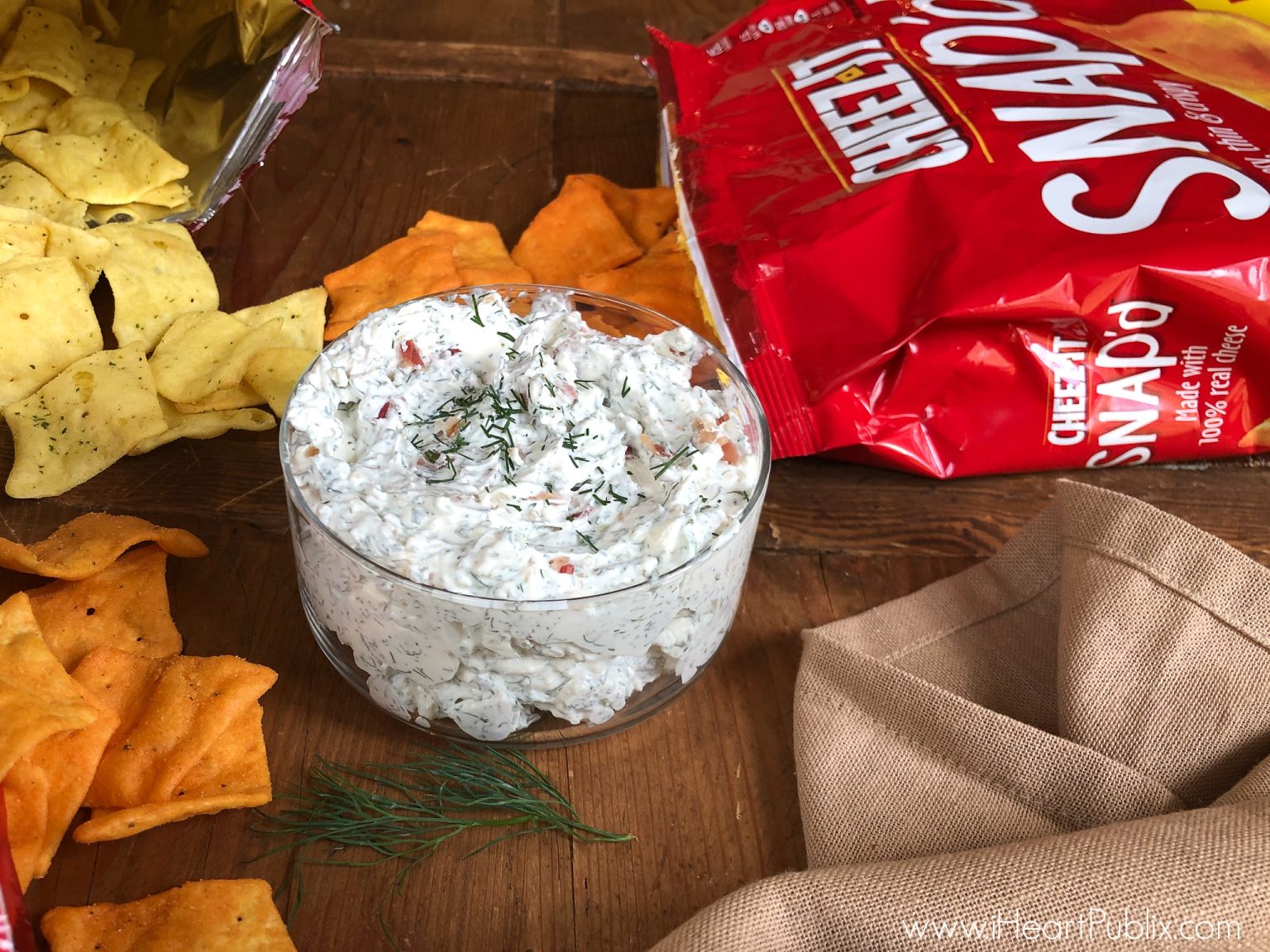 Try My Bacon Dill Dip With Your Favorite CheezIt Snap’d Great