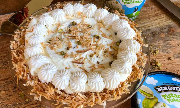 Need An Easy Dessert? Try My Coconut Pistachio Ice Cream Pie + Look For AMAZING Deals On Ice Cream At Publix