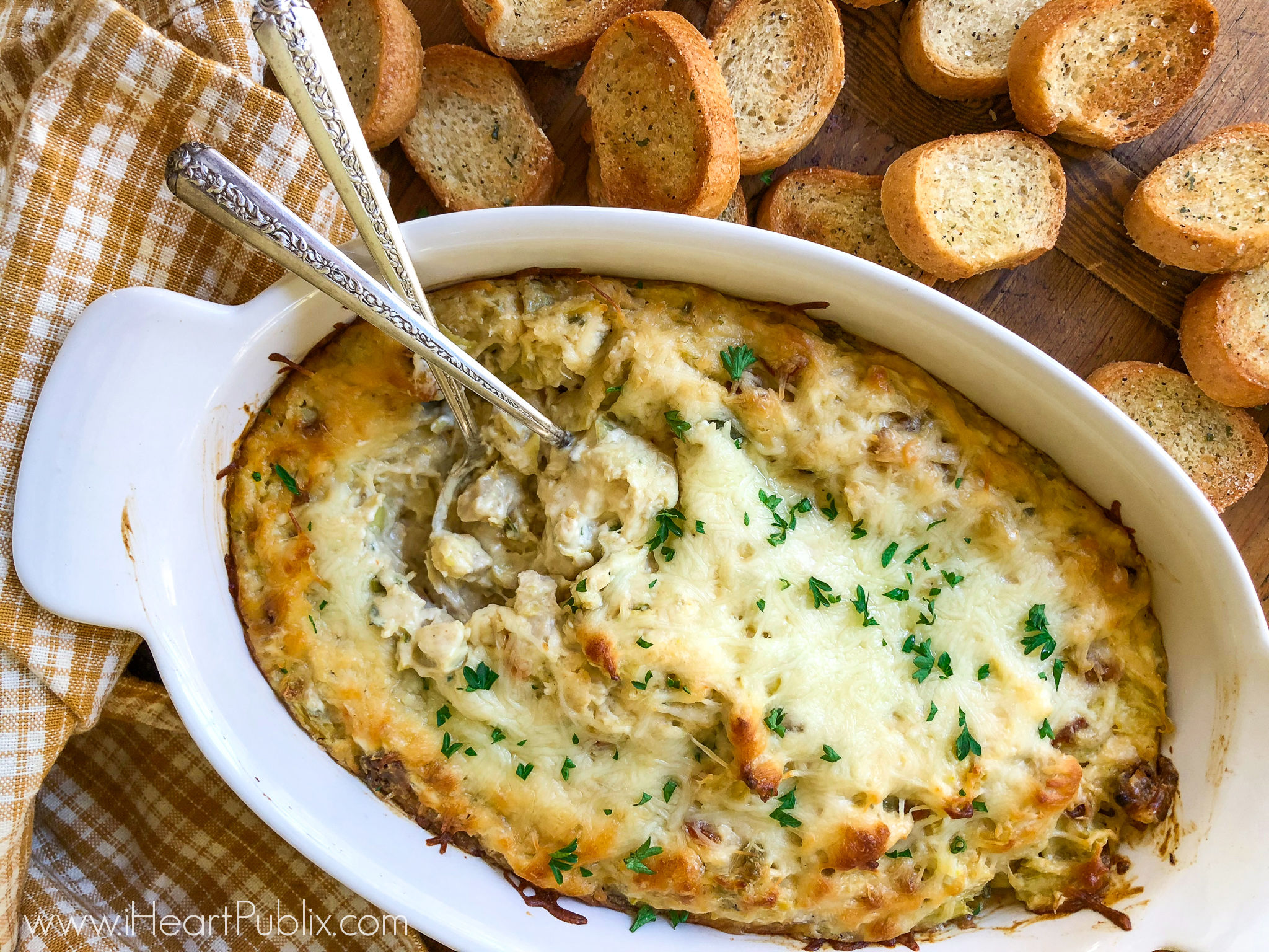 Baked Artichoke & Turkey Dip - Grab A Great Discount On Hellmann's Mayo To Have For All Your Favorite Meals on I Heart Publix