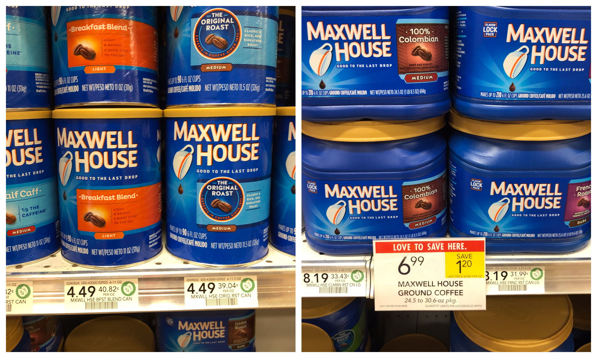 Fantastic Deal On Maxwell House Coffee - Small Cans $2.29 And Big Cans Just $4.99 At Publix on I Heart Publix