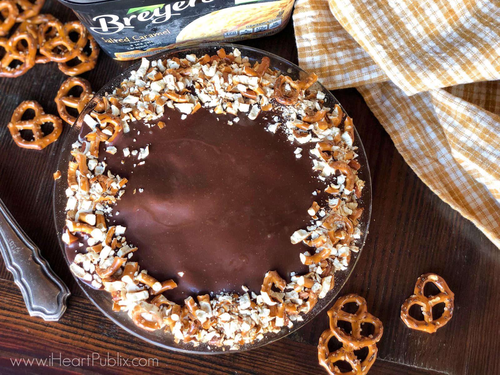 Salted Caramel Ice Cream Pie with Pretzel Crust Great Recipe To Go