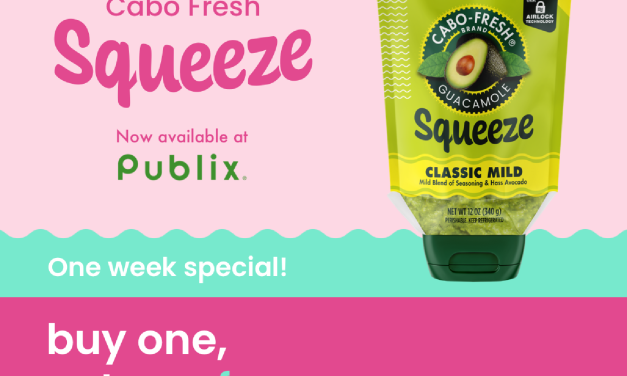 Cabo Fresh Guacamole Squeeze Stays Green For 10 Days!! Find It At Your Local Publix & Look For The Upcoming BOGO!