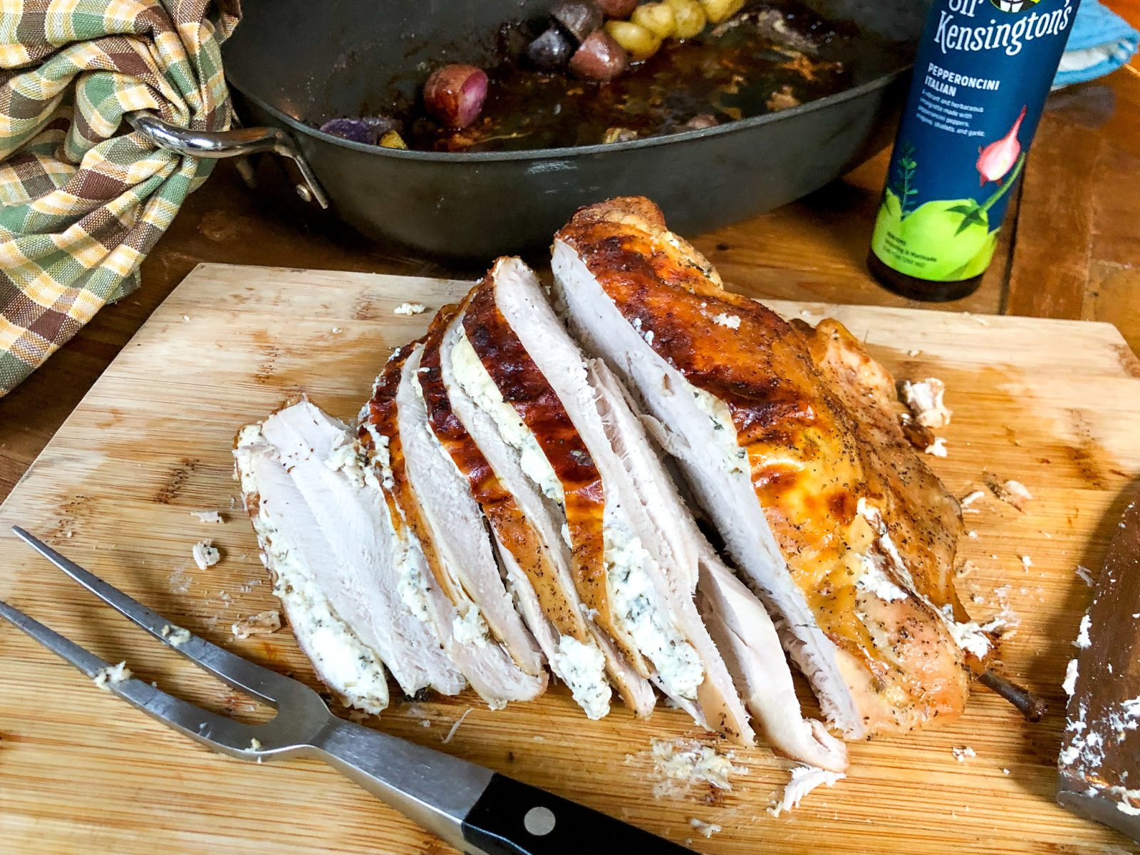 Try This Italian Roasted Cream Cheese Stuffed Turkey Breast With