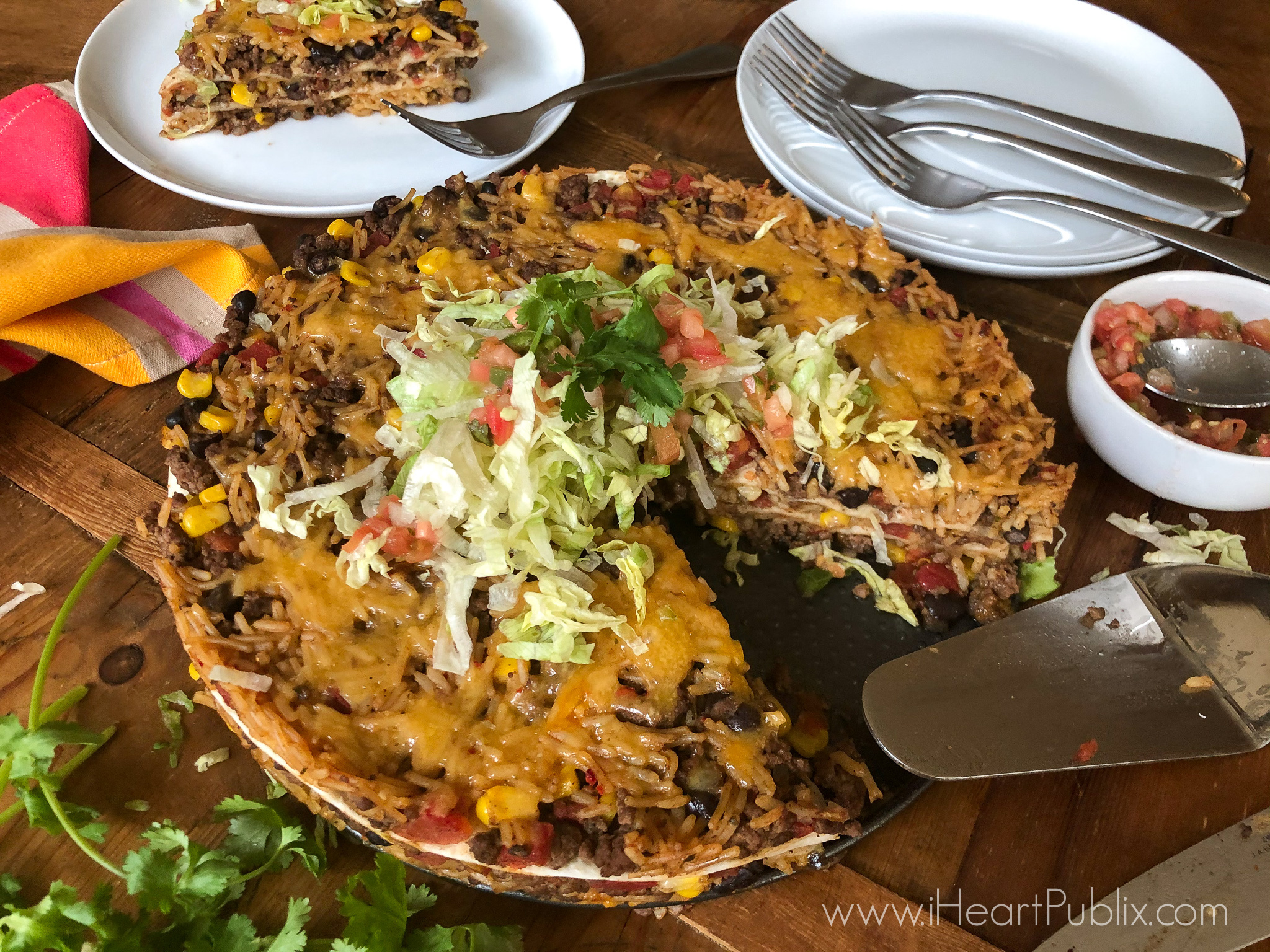 Beefy Taco Pie Beefy Taco Pie on I Heart Publix 1