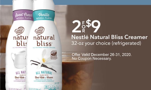 Nestle Natural Bliss Creamer Is On Sale At Publix