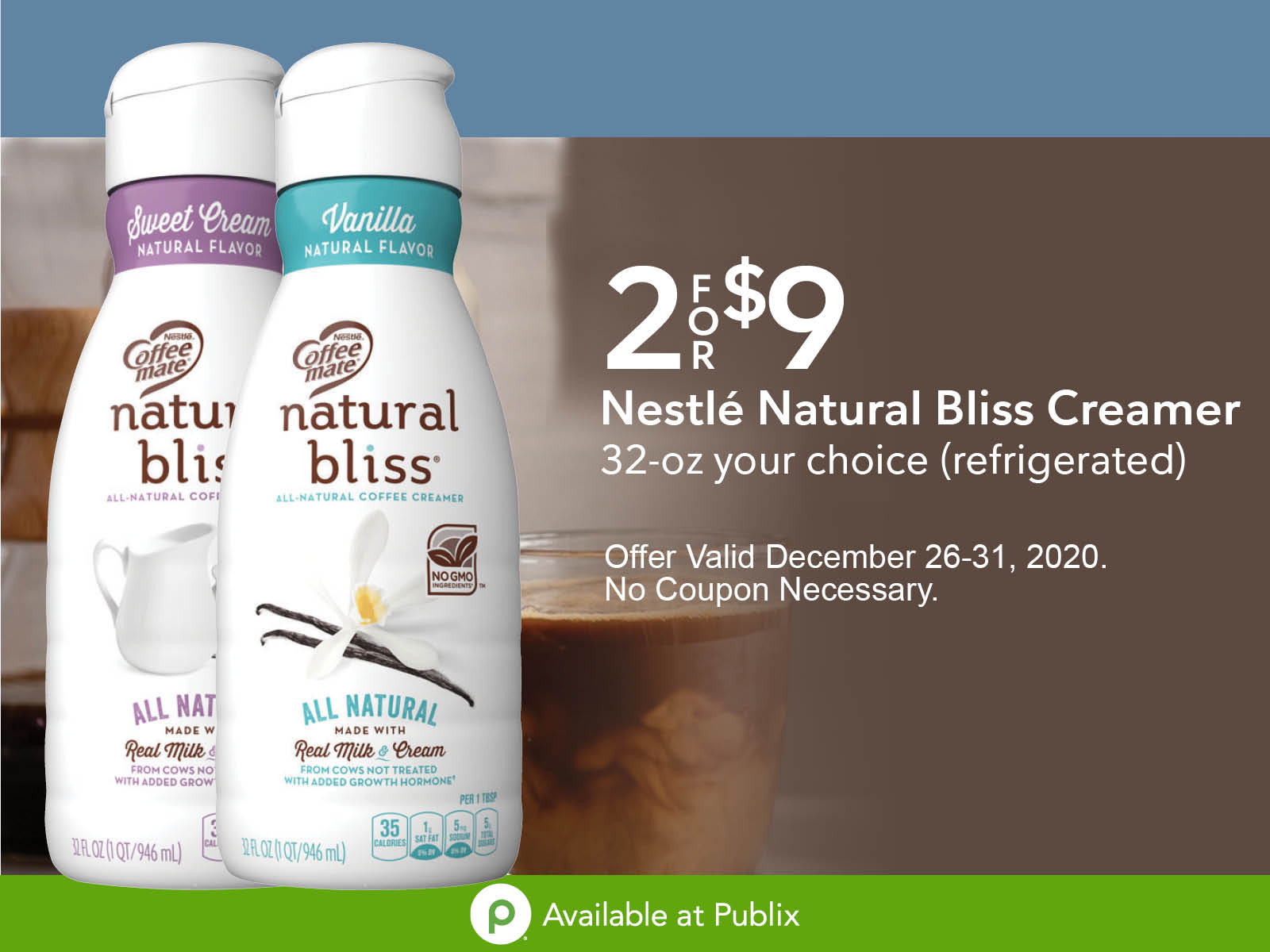 Nestle Natural Bliss Creamer Is On Sale At Publix