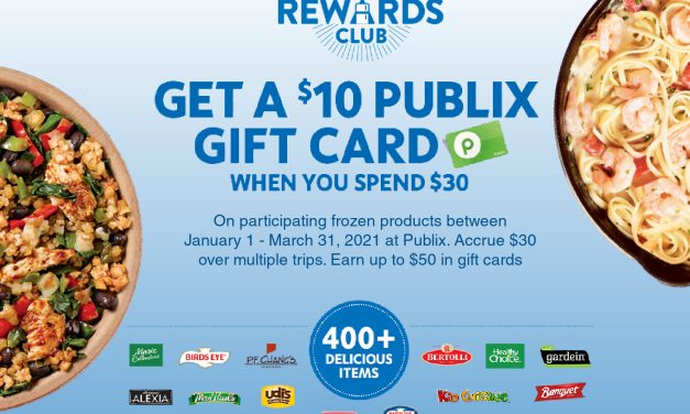 Save Up To $13 AND Earn Gift Cards With The Frozen Rewards Club At Publix