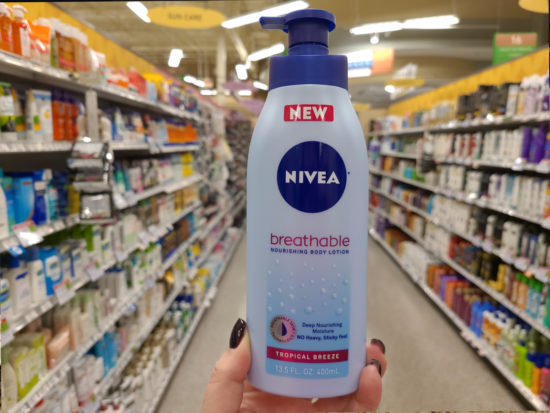 nivea breathable body lotion