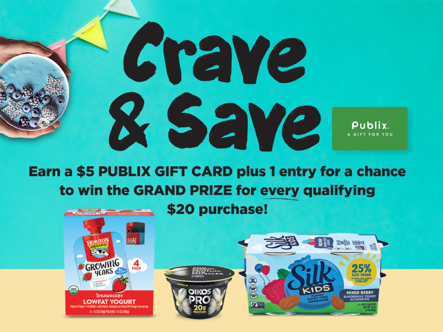 Crave & Save And Earn A 5 Publix Gift Card At Publix (Plus Enter To