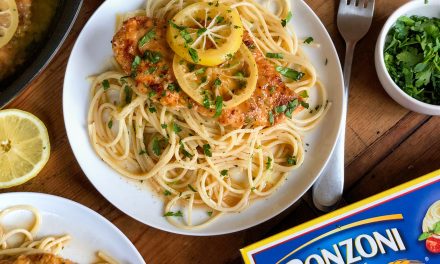 Chicken Francese with Spaghetti Is A Tasty Weeknight Meal Your Family Will Love!