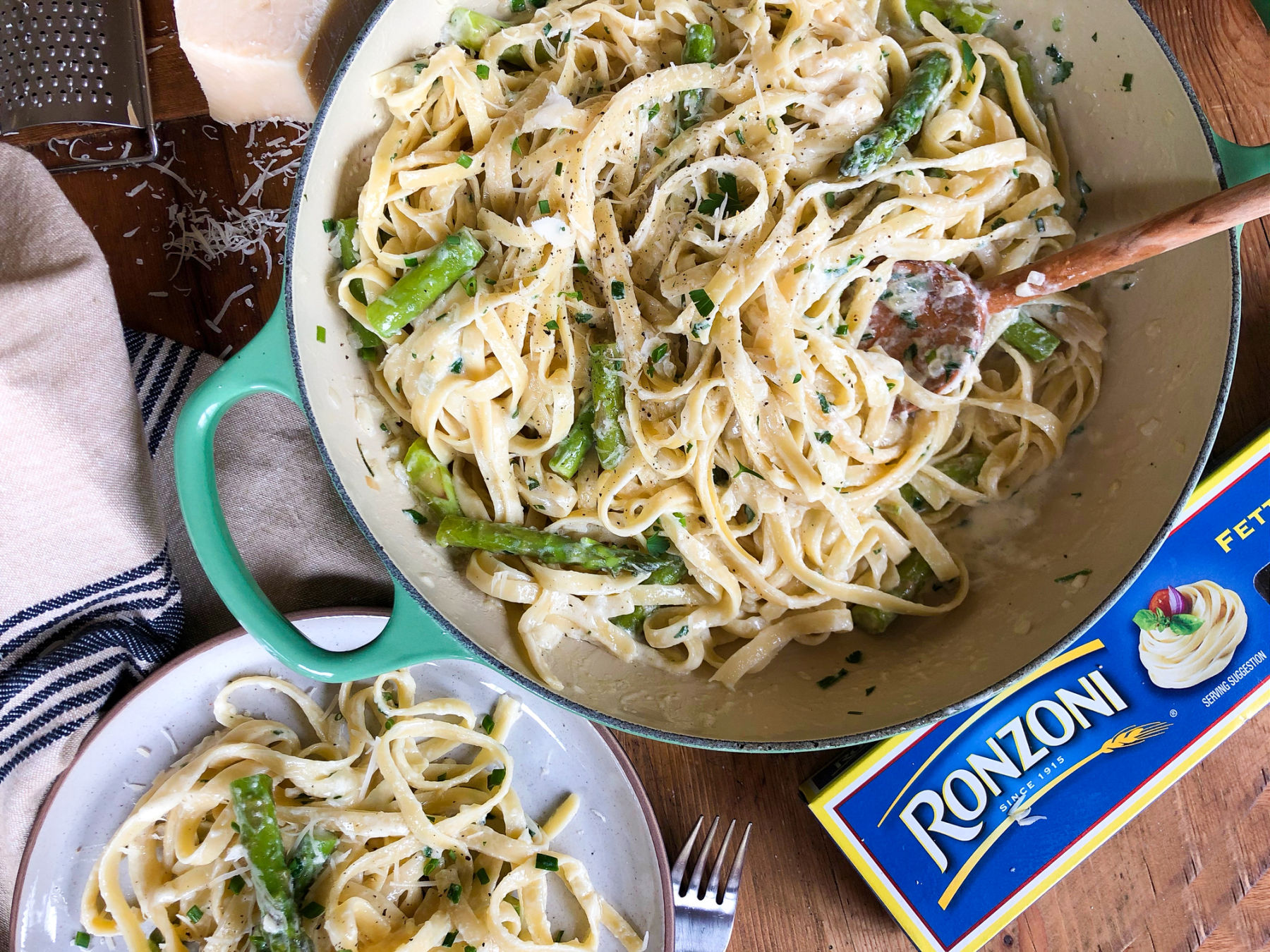 Fettuccine Alfredo with Mascarpone and Asparagus-2 Auto Draft on I Heart Publix 1061