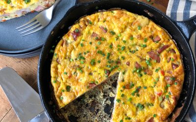 Sausage And Shrimp Frittata – Super Simple Weeknight  Recipe Made With Eckrich Sausage
