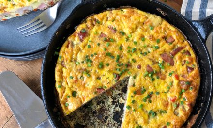 Sausage And Shrimp Frittata – Super Simple Weeknight  Recipe Made With Eckrich Sausage
