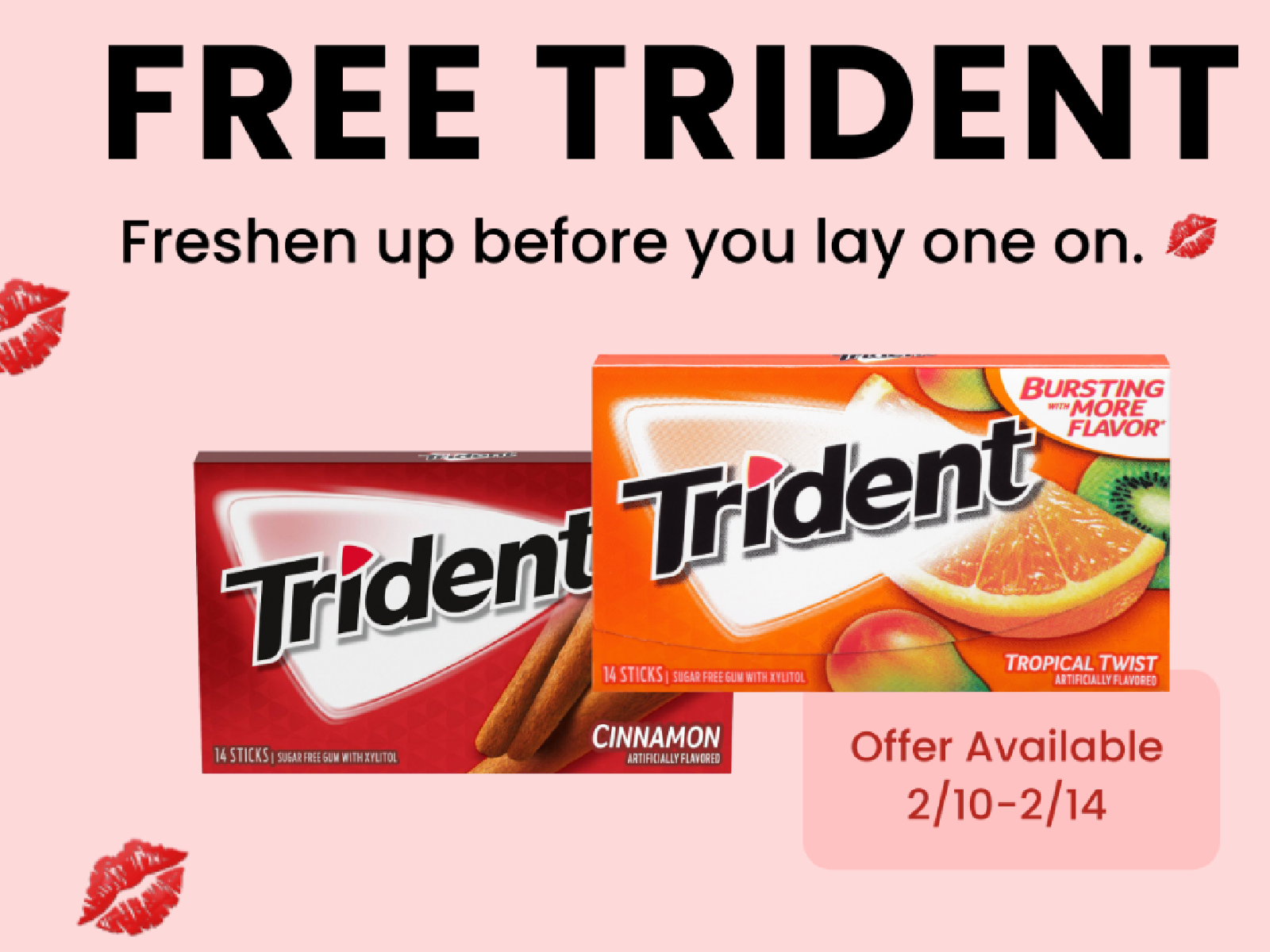 FREE Trident Gum On Coupons.com App on I Heart Publix