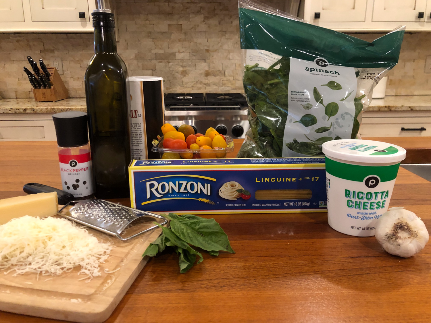 Spinach and Ricotta Linguine on I Heart Publix 1