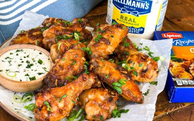 Sticky Baked Onion Chicken Wings Are The Ultimate Snack!