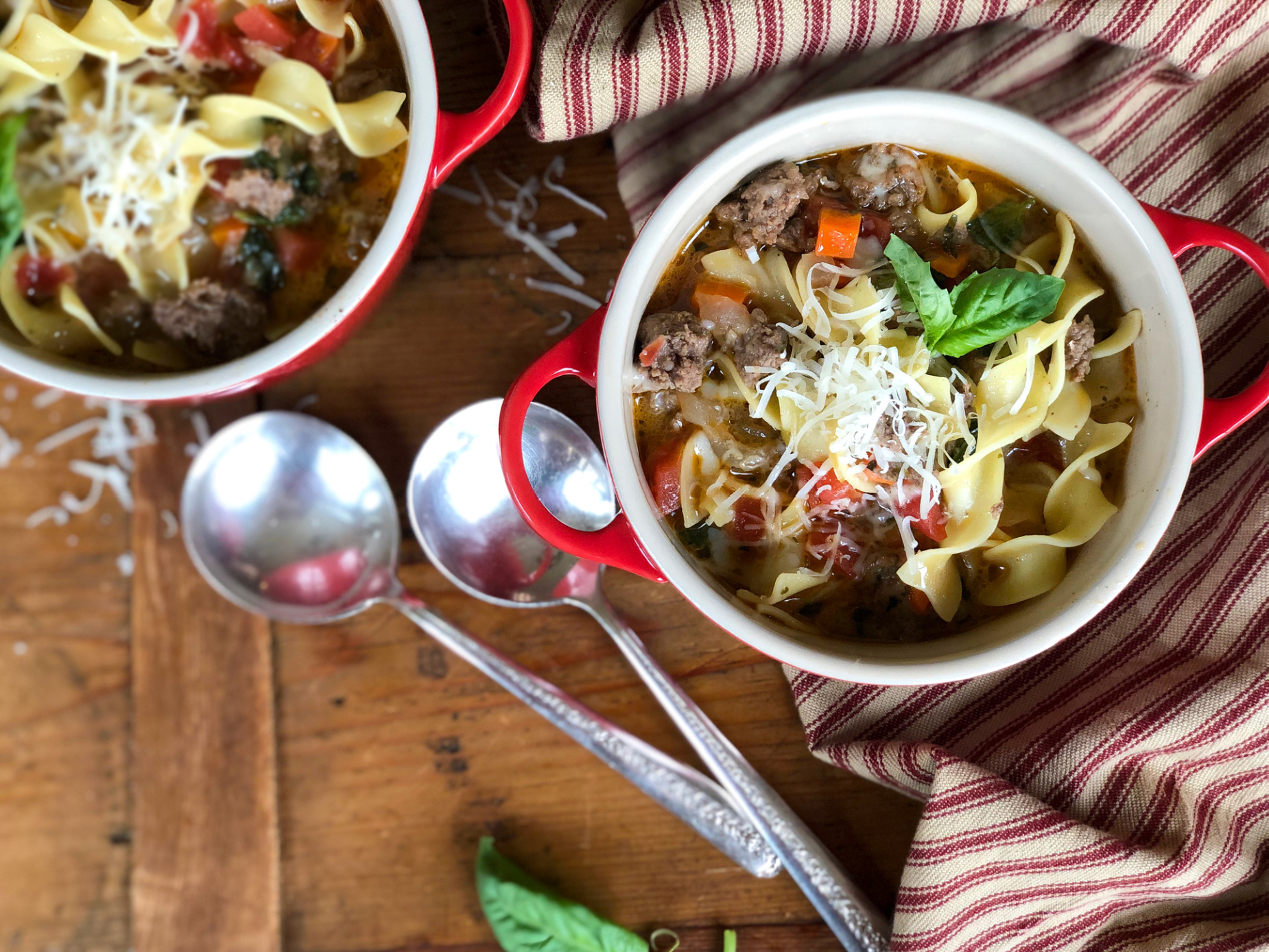 Try This Meaty Lasagna Noodle Soup Easy Weeknight Recipe Idea…No Oven