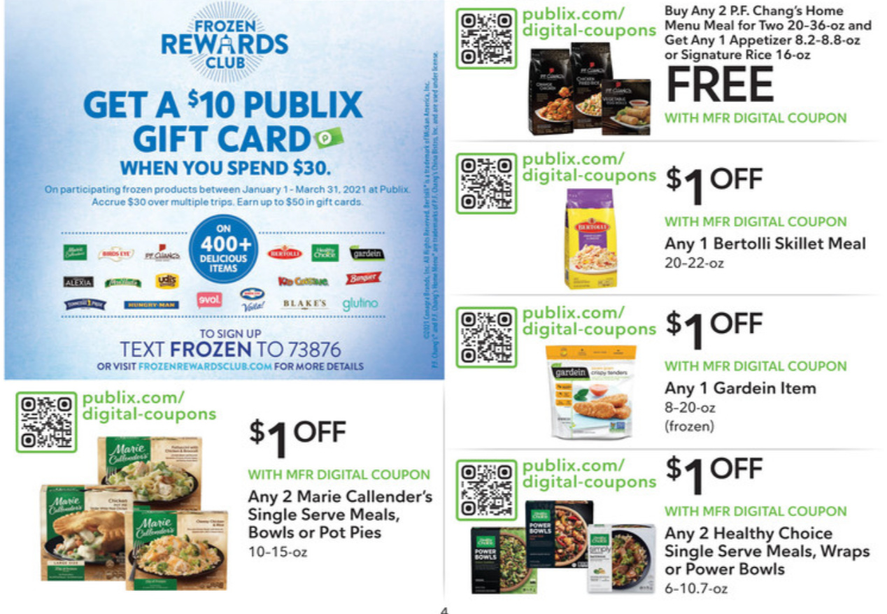 Save Up To $7 AND Earn Gift Cards This Week With The Frozen Rewards Club At Publix on I Heart Publix