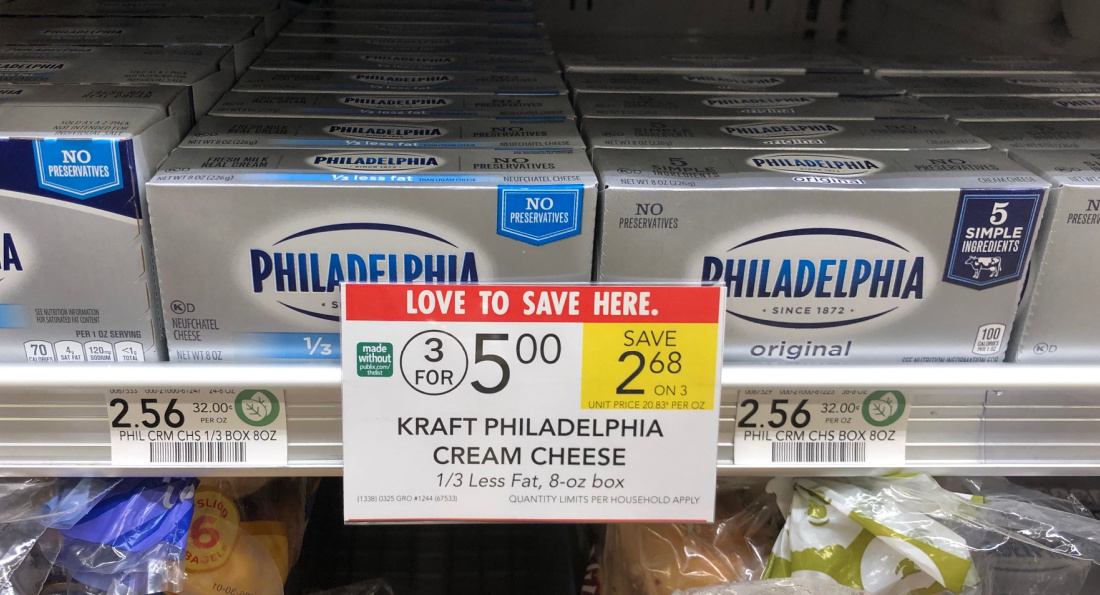 Kraft Philadelphia Cream Cheese Brick Just $2 At Publix on I Heart Publix 2