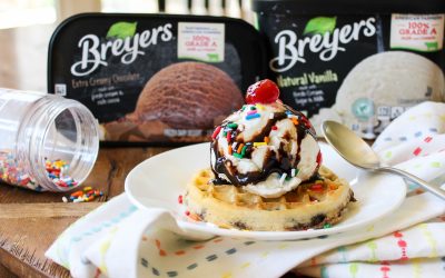 Save Big On Breyers Ice Cream & Whip Up A Tasty Waffle Sundae
