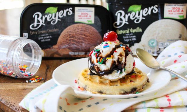 Save Big On Breyers Ice Cream & Whip Up A Tasty Waffle Sundae