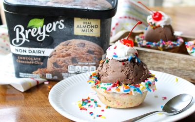 Your Favorite Breyers Flavors Are BOGO – Try My Non-Dairy Cookie Cup Sundaes