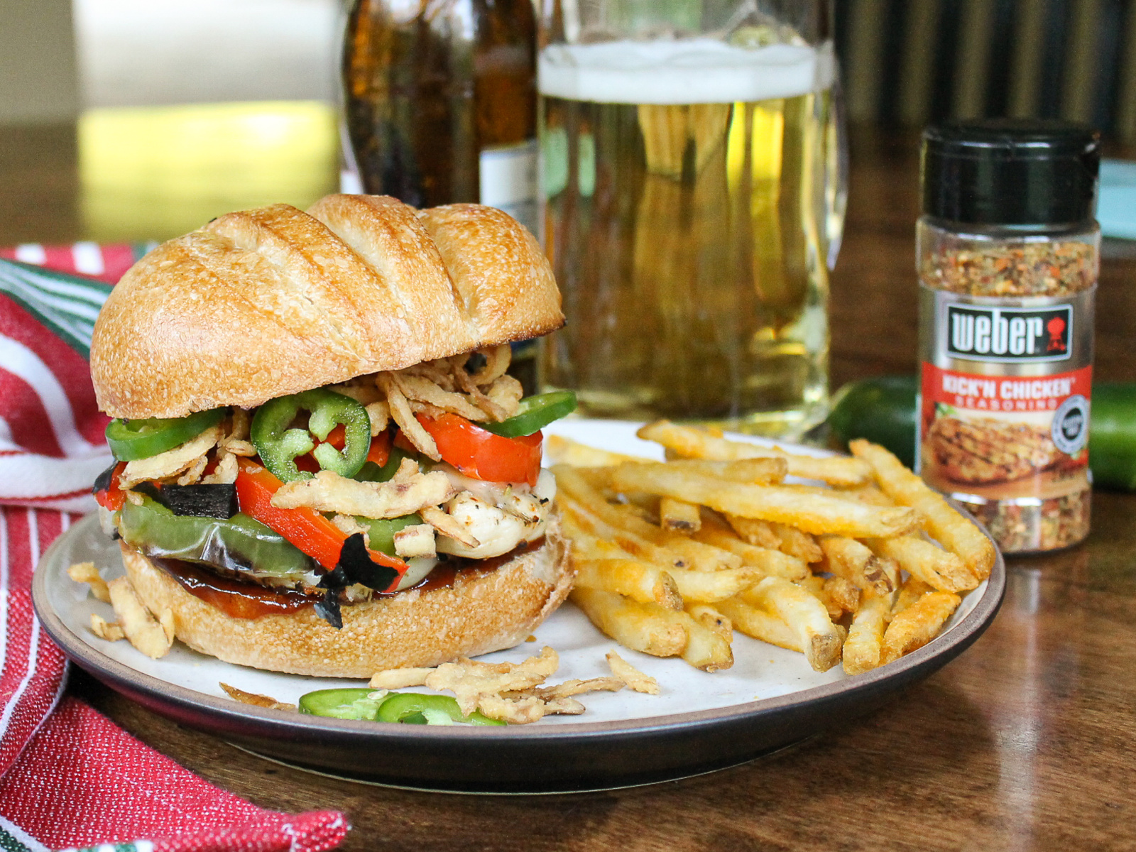 Kick’n Chicken Sandwich Spice Up Your Meals With Weber Seasoning - Try My Kick’n Chicken Sandwich! on I Heart Publix