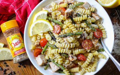 Dash Seasonings Are On Sale NOW At Publix – Grab A Deal & Try My Lemon Pepper Chicken Pasta with Asparagus
