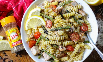 Dash Seasonings Are On Sale NOW At Publix – Grab A Deal & Try My Lemon Pepper Chicken Pasta with Asparagus