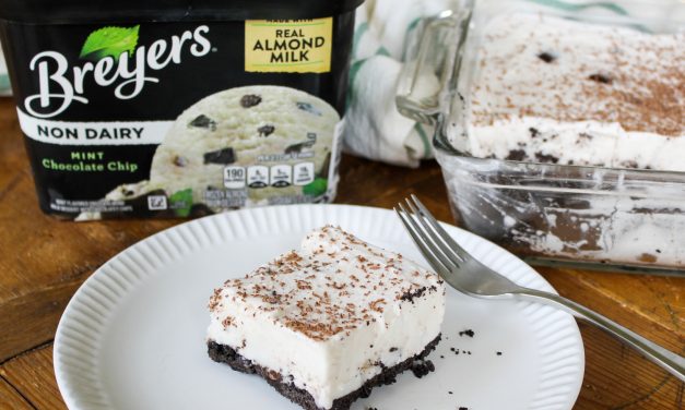 Take Advantage Of The Breyers BOGO Sale & Try My Grasshopper Ice Cream Pie Squares