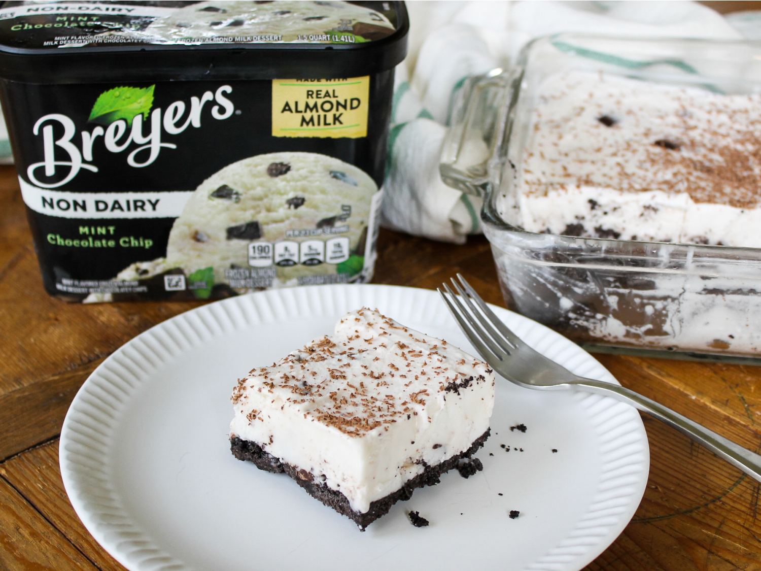 Take Advantage Of The Breyers BOGO Sale & Try My Grasshopper Ice Cream Pie Squares