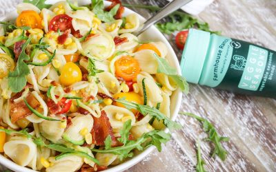Make Mealtime Enjoyable With Veggie Season’s – Try My Ranch Bacon Pasta Salad With Zucchini & Corn