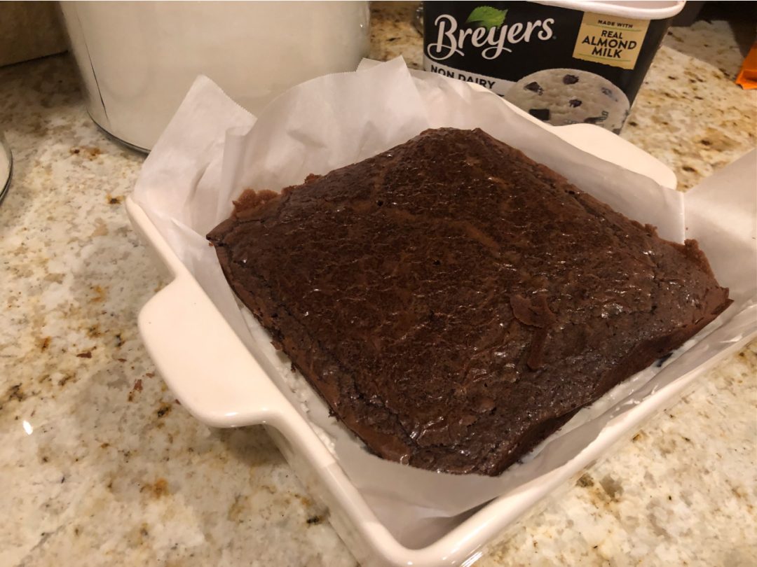 NonDairy Mint Chocolate Chip Ice Cream Brownie Sandwiches Perfect