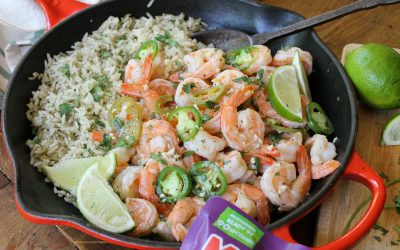 Grab Some Mahatma® Ready To Serve Rice & Try My Ten Minute Tequila Lime Shrimp Recipe