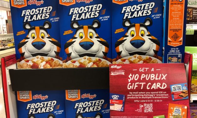 Don’t Miss Your Chance To Get A $10 Publix Gift Card When You Purchase Your Favorite Kellogg’s® Breakfast Products At Publix