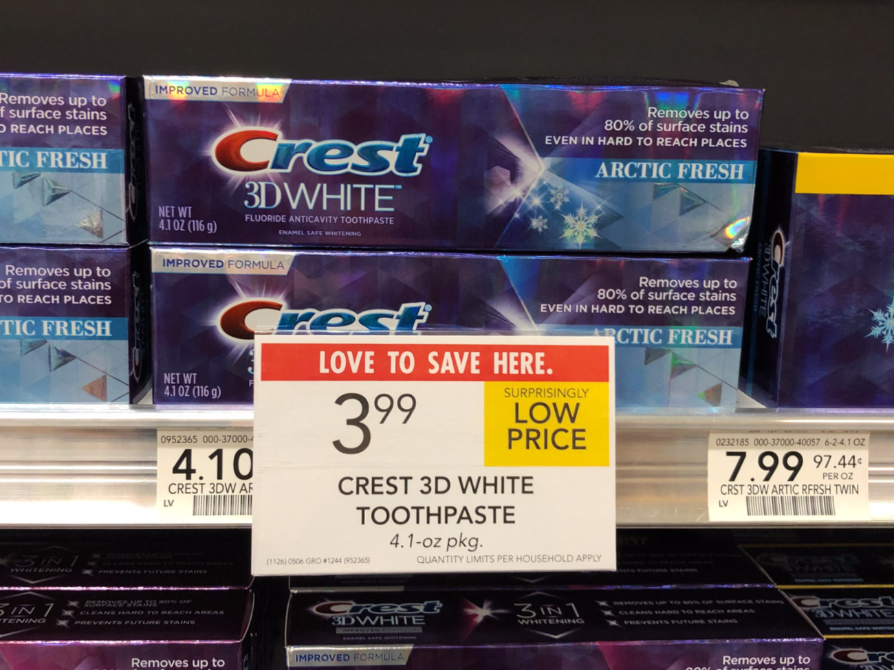Crest Toothpaste Draft on I Heart Publix
