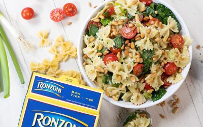 Ronzoni Bow Ties and Spinach Salad – Perfect Recipe For your Busy Weeknight!